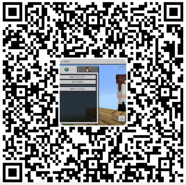 Minecraft Waterslide QR code